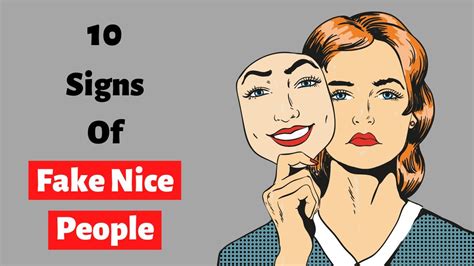 signs people are fake nice